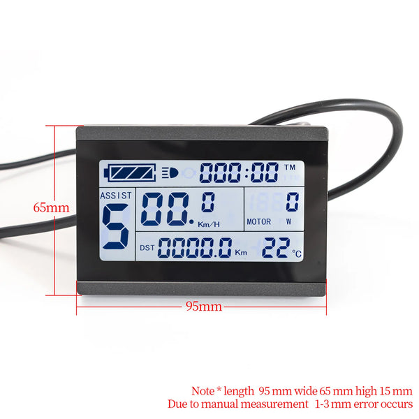 E Bicycle Parts For KT Controller Electric Bicycle Display KT LCD Meter LCD3 24V 36V 48V Ebike Panel Waterproof