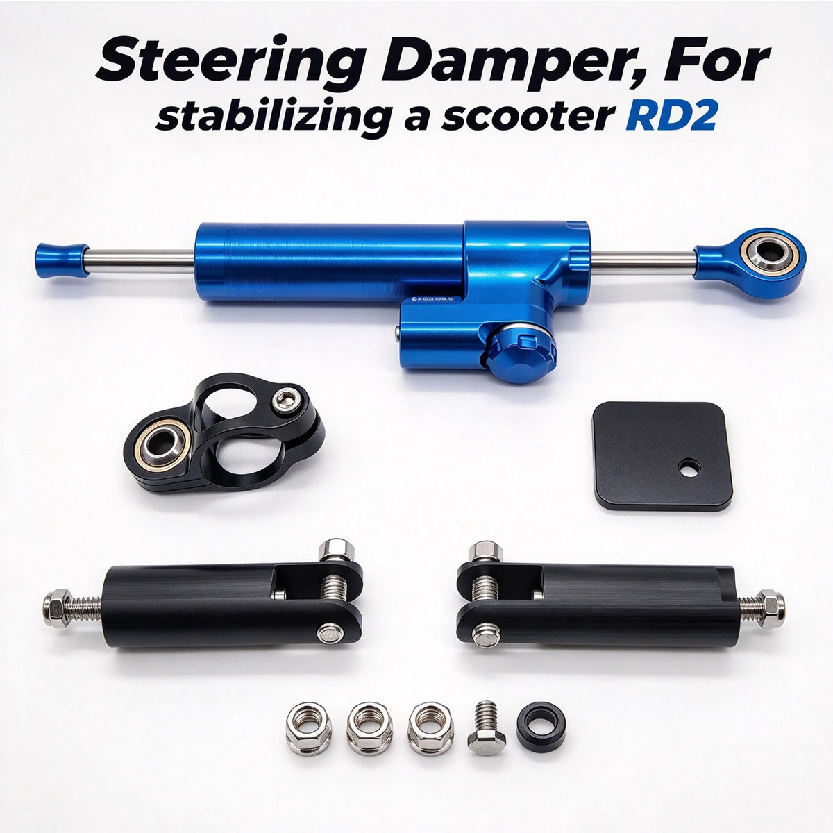 REDDYDY RD2 Adjustable Steering Damper & High-Speed Stability Stabilizer Kit