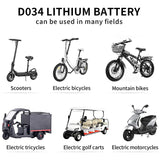 Ebike Battery Pack - 36V-72V, 20Ah-40Ah, 500W-6000W for Electric Bicycles and Scooters Battery