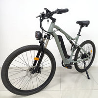 Powerful 500W Hybrid Off-Road Ebike for Adults SMLRO C2 Electric Mountain 27.5Inch E-Bicycle with Dual Battery