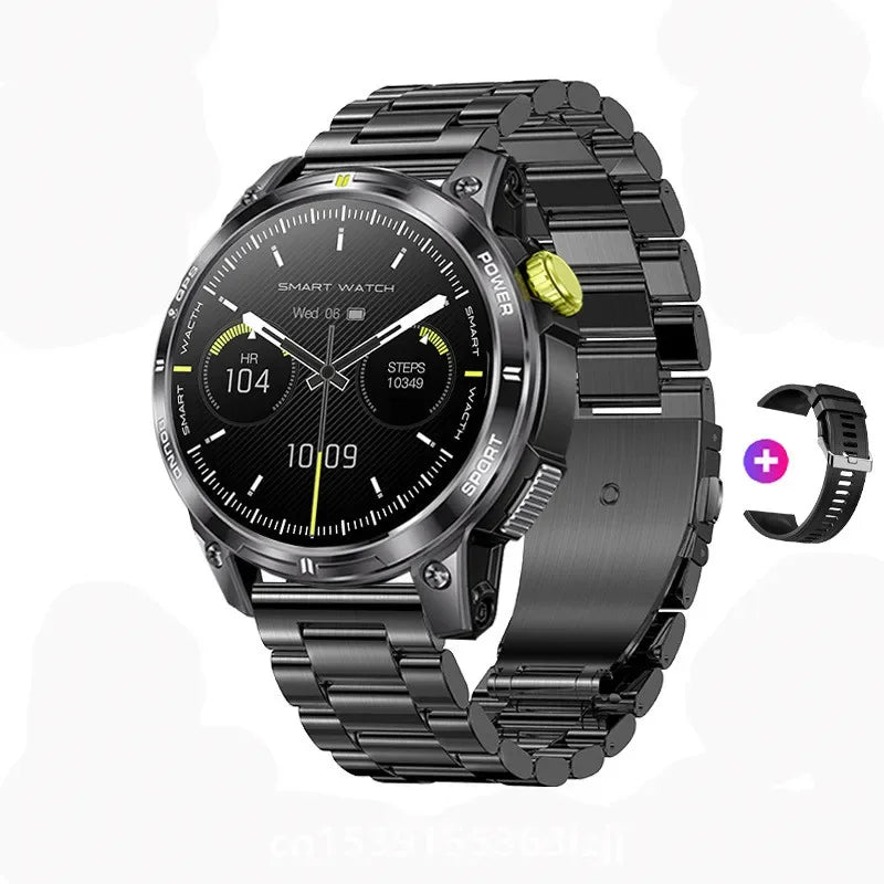 Gaines NX18 Pro Smart Watch Amoled Screen Men Outdoor GPS Sports Tracke Compass Bluetooth Call 400mAh Long Standby Smartwatch