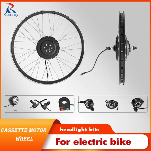 Cassette Motorwheel Electric Bike Conversion Kit 16-29 Inch 700C 36V 48V 250W Front Rear Hub Motor Wheel for Ebike