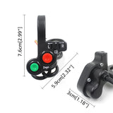 Electric Bicycle Motorcycle Handlebar Switch Electric Bike Scooter Horn Turn Signals On/Off Button Light Switch