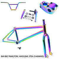 BMX Bike Frame / Fork / Handlebar / Stem / Chainwheel Chromium-Molybdenum Steel Illusion Frame BMX Accessories