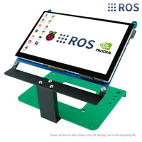 7-inch Touch Display Screen with Aluminum Alloy Bracket for Stable Support and Anti-drop for Raspberry Pi Jetson Car ROS Robot