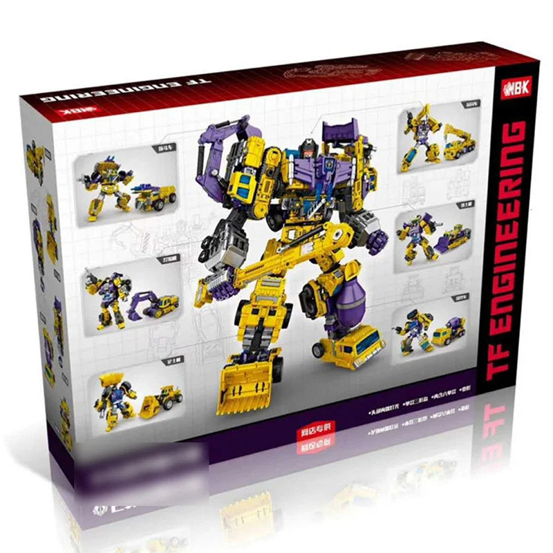 NBK Devastator Battle Damage Ver G1 Transformation GT Action Figure Toys Combiner Model JINBAO Deformation Car Robot Dolls Gifts