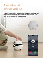 Rolamini Intelligent Robot Kids Pet Companionship Mobile Camera Remote Control 5000mah Long Battery Life Potable For Kids Pet