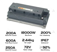 SiAECOSYS/VOTOL Programmable EM200-2sp 72V 600A 130KPH Controller for Electric Scooter Bike E-Motorcycle