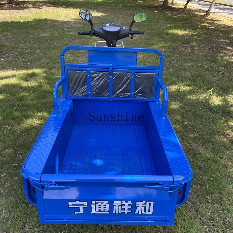 Electric tricycle adult family freight car to pick up and drop off children
