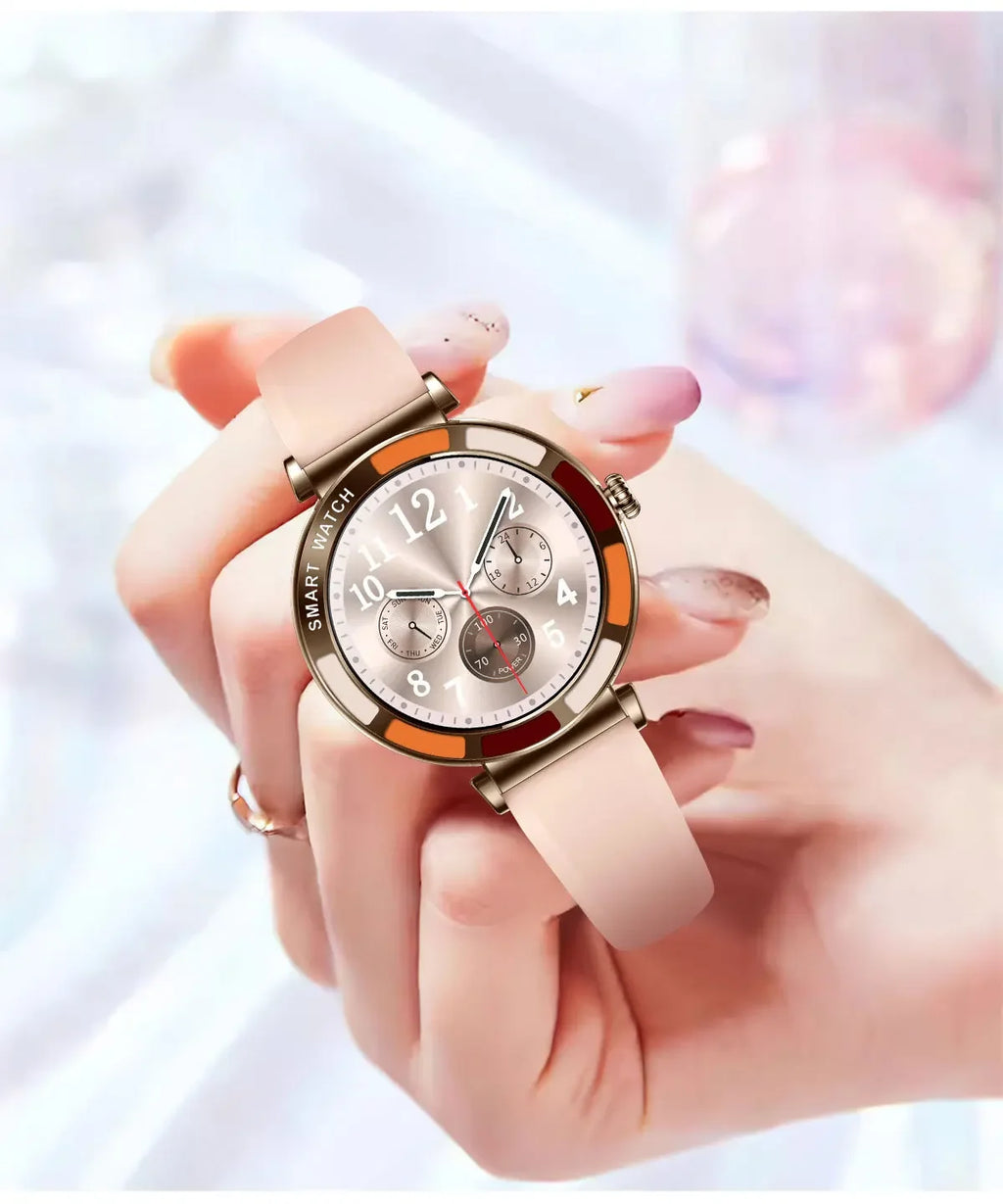 Gaines H20 Women Fashion Smart Watch Bluetooth Calling Wristwatch Health Monitoring AI Voice Sports Fitness Lady Luxury Smartwat