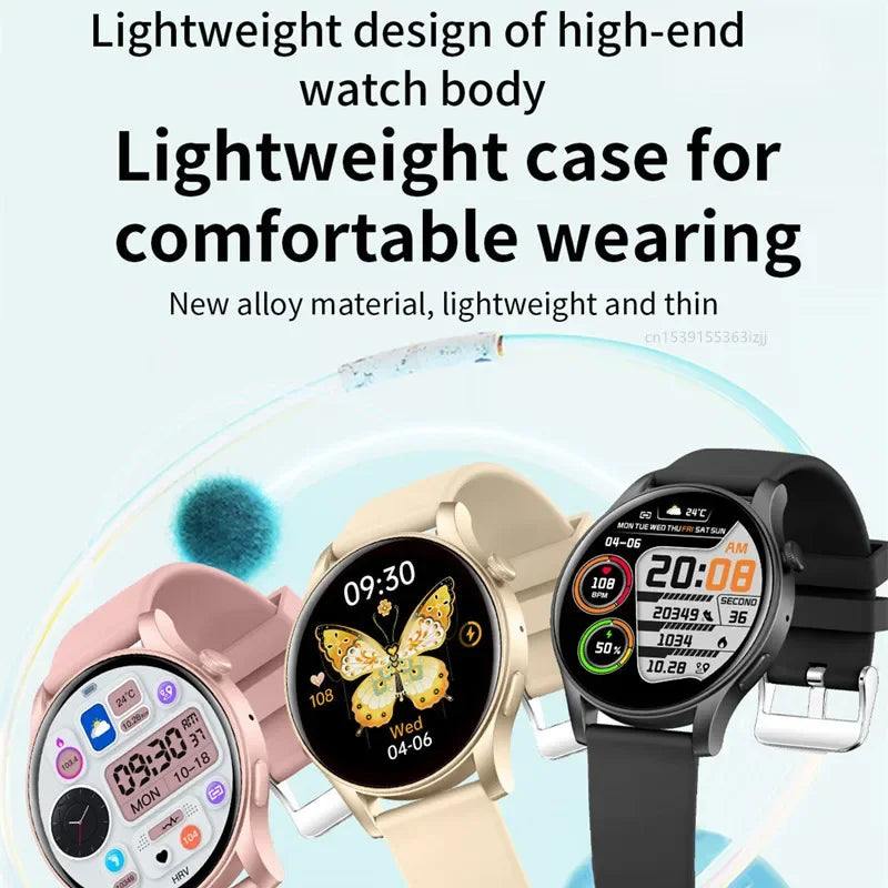 Gaines KC88 Smart Watch 1.43inch AMOLED HD Screen BT Call AI Voice Assistant Heart Rate 100+ Sport Fitness Tracker Men Women Smart Watch