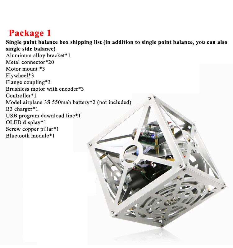 Balanced Block Single-point/single-sided Self-balancing Cubli Block For Stm32 Balance Flywheel Open Source Educational Robot Kit