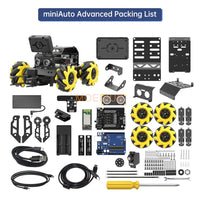 Arduino Smart Car Miniauto Omnidirectional Microphone Wheel AI Visual Recognition Tracking UNO Programming Robot