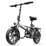 ZHENGBU 14 Inch Folding Ebike: Compact and Portable Electric Bicycle 48V 15AH 18AH 20AH Folding Electric Bike 400W 500W Motor Outdoor Cycling Ebike  Mini Commuter Electric Bicycle