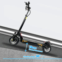 Eu Warehouse Foldable 2 Wheel Electric Scooter For Adult 48V 16.8Ah 800w Off-road 60km Electric Scooter With Spring Suspension