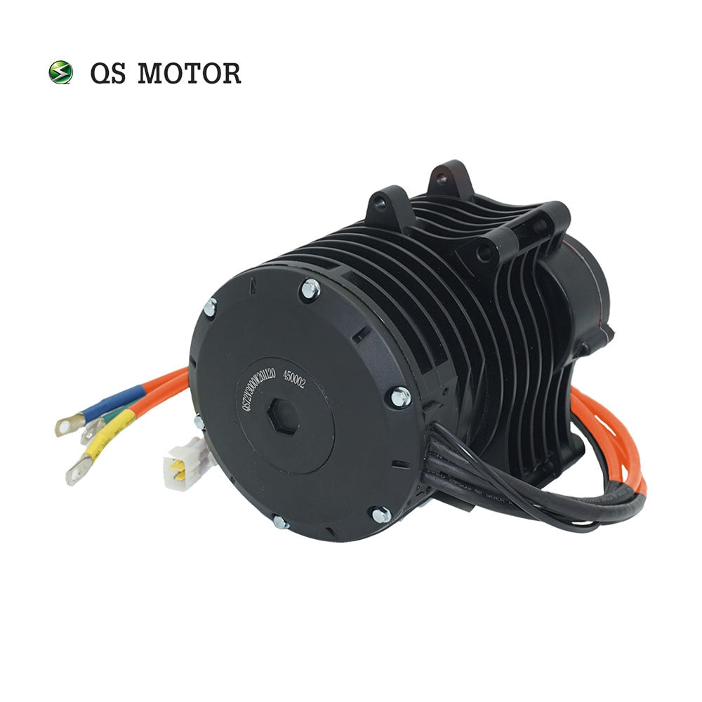 QSMOTOR 138 3000W V3 70H 5500W Max continuous 72V 100KPH Mid drive Motor conversion kit with EM150-2SP Controller for go-kart