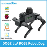 Yahboom 12DOF Metal Robot Dog Bionic DOGZILLA with Camear Lidar Voice Module for Raspberry Pi 5 Support ROS2 Python Programming