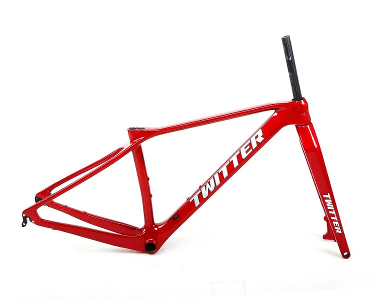 TWITTER M6 carbon bicycle frame with rigid fork 27.5 29er 148*12mm or 35*9mm quick release carbon fiber MTB bike frame mtb frame