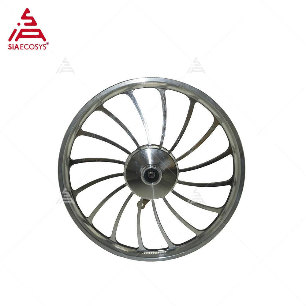 20x2.125 Inch Bicycle Aluminum Front Wheel Rim With Drum Brake for Electric Bicycle Light Tricycle Quadricycle