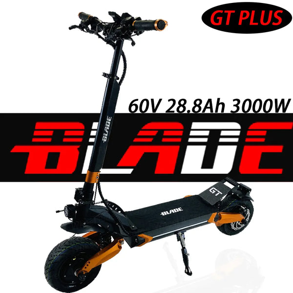 BLADE10 GT PLUS 11inch Electric Scooter BLADE GT+ CST VACUUM 1500W*2 3000W Dual Motor XOD Hydraulic 60V 28.8Ah TFT NFC Foldable