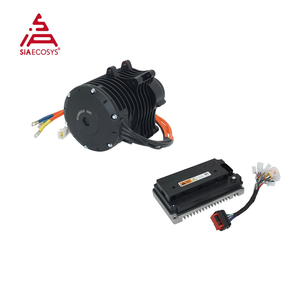 QSMOTOR 138 3000W V3 70H 5500W Max continuous 72V 100KPH Mid drive Motor conversion kit with EM150-2SP Controller for go-kart