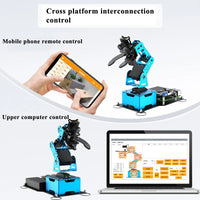 Hiwonder Raspberry Pi 4 DOF AI Robot Arm Visual Recognition Graphical Intelligent Sorting Python Programmable Mechanical Arm