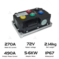 SiAECOSYS QSMOTOR QS165 V2 5000W 72V 35H Encoder PMSM Mid Drive Motor Kits with ND72490B 270A 490A Encoder Controller