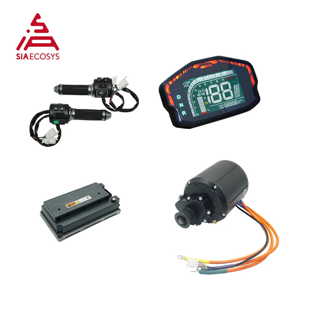 NEW Motor Kit SIAECOSYS/QSMOTOR Liquid Cooled 138 V3 4000W 90H Mid Drive Motor with Gearbox Matched with EM200-2 Controller