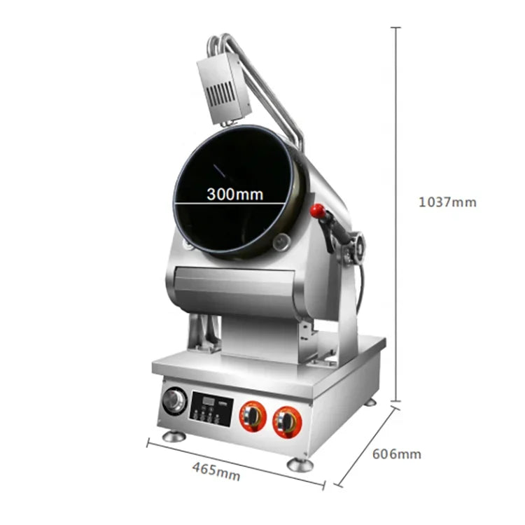 Commercial Intelligent Electric Automatic Gas Cooking Machine Food Stir Fry Wok Robot Cooker Fried Rice Cooking Machine