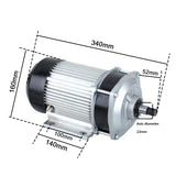 48V-72V Electric Brushless Mid Motor 1000W-2200W Controller Electric Tricycle Car Light Electric Four-Wheeled Vehicle Engine