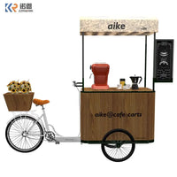 OEM Mobile Street Food Bike CE  Hot Dog Vending Cart 3 Wheel Coffee Tricycle For Sale