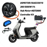 QS Motor 12*3.5inch 5000W V4 72V Hub Motor With ND72680 Controller Conversion Kit for Racing Electric Motorcycle