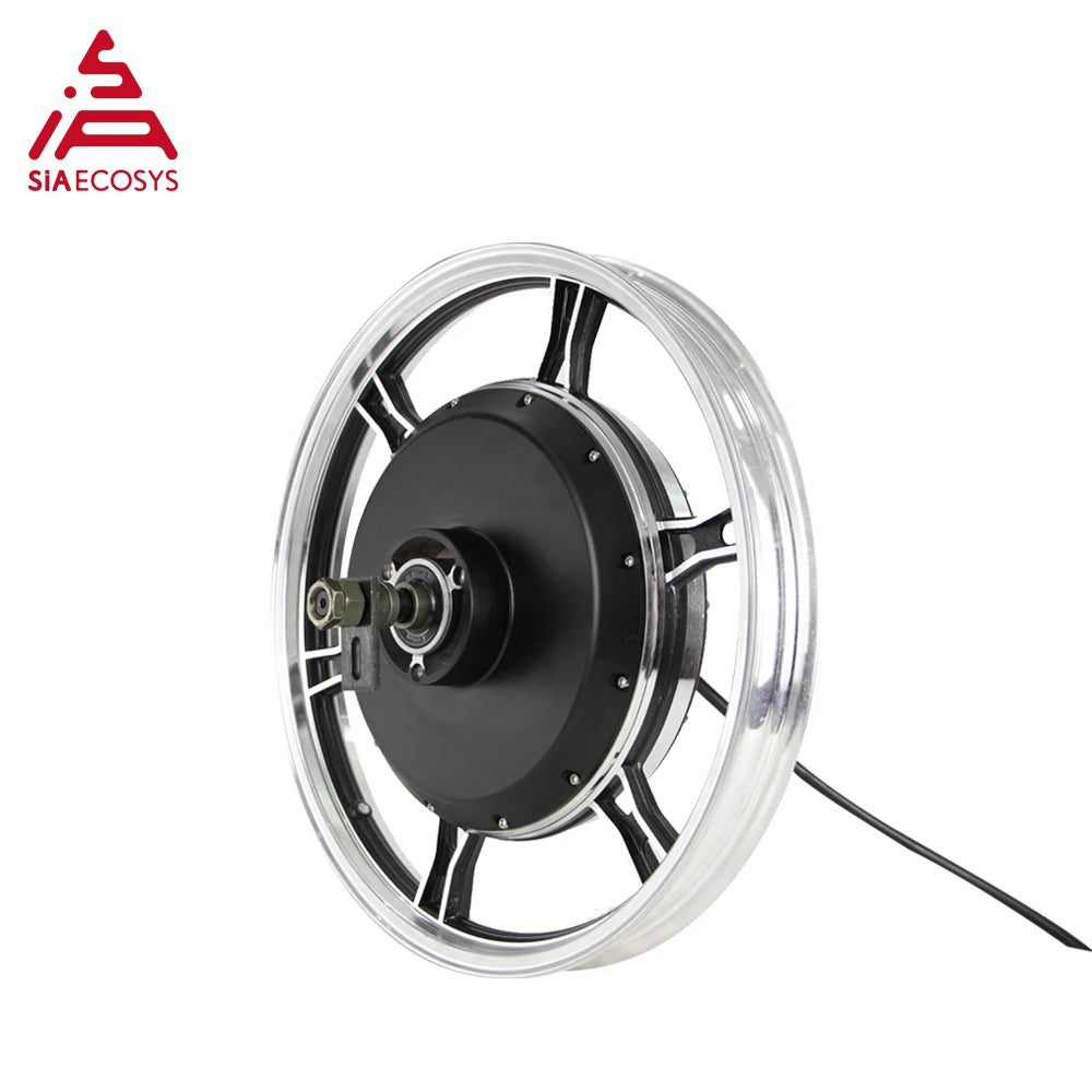 SiAECOSYS QSMOTOR 17x1.6inch 2000W 72V 70kph Hub Motor with EM80GTSP Controller and Kits for Scooter