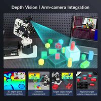 DOFBOT PRO 6DOF Robotic Arm ROS Python Programming Learning Kit with 3D Deep Point Cloud Recognition Gripping for Jetson Orin