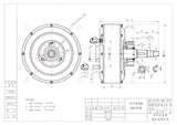 SIAECOSYS QS 2000W 60V60kph 2wd dual Hub Motor with EM100SP Controller Kits for Small Electric Car