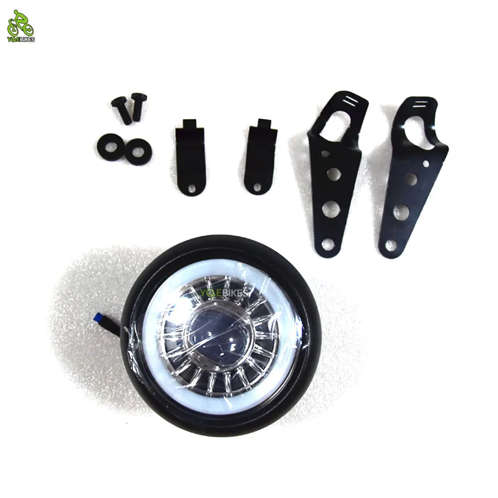 Super Bright 73 EBike Front Light Rear Light Kit Set Turn Signals 48V Ebike Headlight Set with Horn Electric Bicycle HeadLight