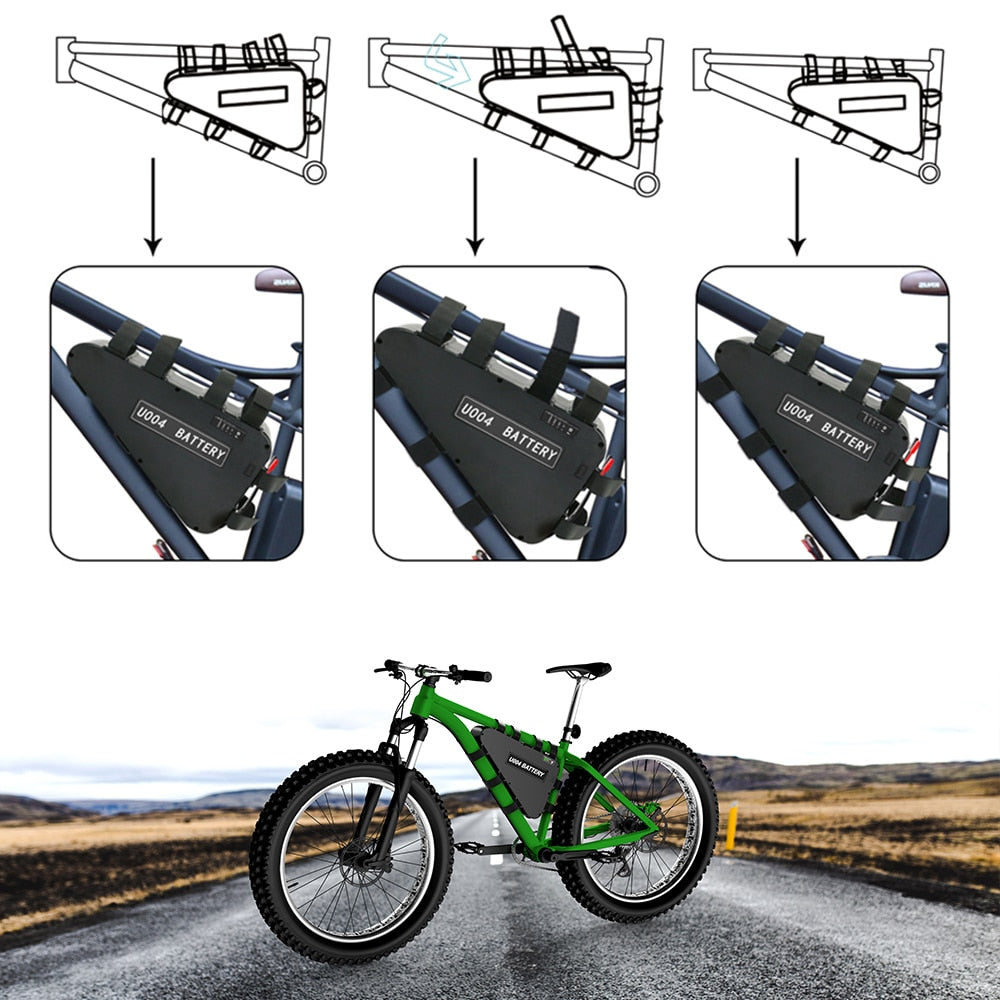 Triangle Ebike Battery  - Electric Bike Battery  with 18650 Cells for Escooter - 36V 48V 52V 20Ah 24Ah 28.8Ah -Triangle Ebike Battery Compatible with 350W 500W 750W 1000W 1500W 1800W Motors
