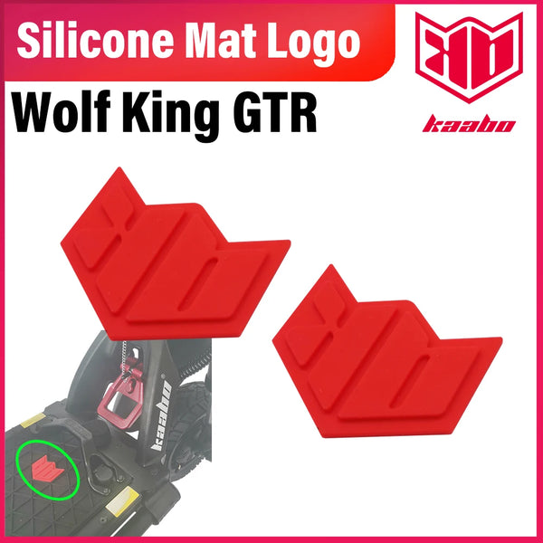 Original KAABO Wolf King GTR Silicone Mat Logo For Wolf King GTR Battery Mat Logo Wolf King GTR Carpet Pad Red Logo Scooter Part