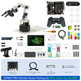 DOFBOT PRO 6DOF Robotic Arm ROS Python Programming Learning Kit with 3D Deep Point Cloud Recognition Gripping for Jetson Orin