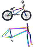 BMX Bike Frame / Fork / Handlebar / Stem / Chainwheel Chromium-Molybdenum Steel Illusion Frame BMX Accessories