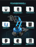 NANO/STM32 6 DOF Robot Metal Alloy Mechanical Arm for Arduino Robot DIY Kit to Ps2/Somatosensory Gloves Programmable Robot Arm