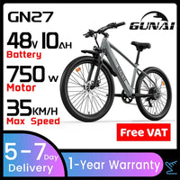 GUNAI GN27 Electric Ebike 750W  27Inch Elektrische Fiets with 48V 10Ah Battery 7-Shift Mountainbike Motorbike