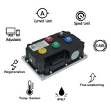 SIAECOSYS/FARDRIVER ND72360B Electric Motorcycle Controller 360A 3000-4000W BLDC Programmable For QSMotor 165 Encoder Motor