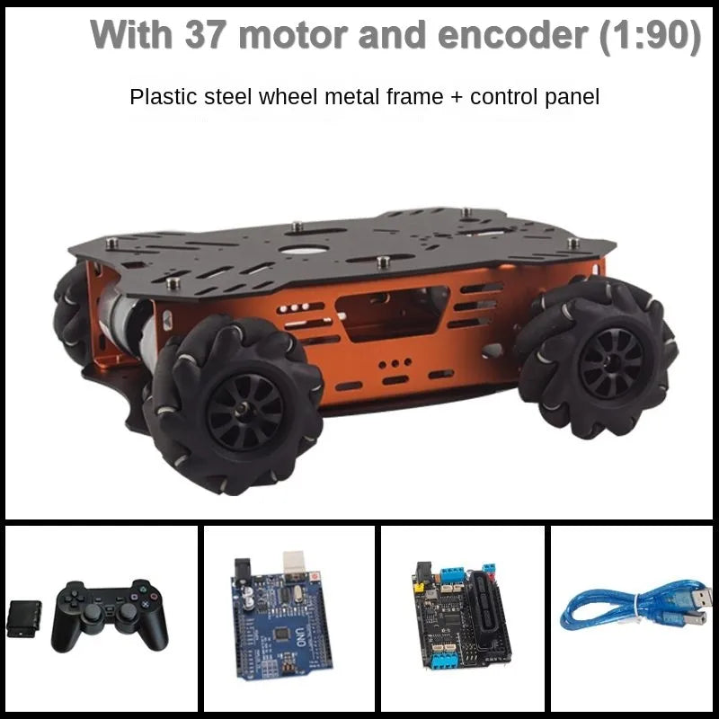8-20Kg Load RC Tank Smart Mecanum Wheel Robot Car for Arduino Robot DIY Kit with 12V Encoder Motor Ps2 Handle Project Starter