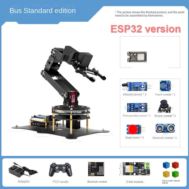 6 DOF Robotic Arm with Metal Claw MG996R 180 Degree Rotating Base for STM32/For Arduino Robot DIY Kit Programmable Robot Arm