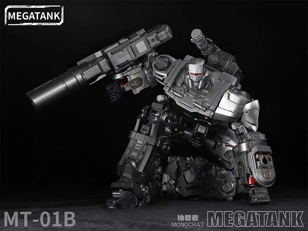 New Transformation Toys Robot Megatank MT01B Monocrat Megat-tron Tank Transform Robot MT-01B Dark Ver. Action Figure in stock