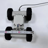 4WD Robotic Car Threading Pipeline Robot Ceiling Hole Reconnaissance Vehicle Video 100m Wired Transmission RC Tank with Handle