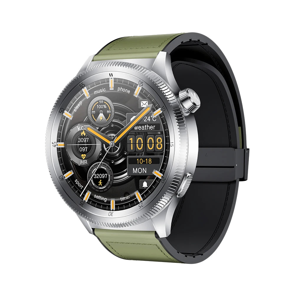 KUMI Gear GT3 Smart Watch 1.43 Inch Amoled Screen SmartWatch AI Voice Assistant Bluetooth Call Sport Watch 10 Days Battery Life