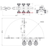 6WD PS2 Model Airplane Remote Control Off-road Shock Absorber Robot Car Robotic Arm Intelligent Car Chassis For Arduino