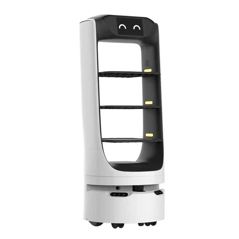 Factory Price Restaurant Pizza Food Robot Intelligence Indoor Food Delivery Robot Driverless Catering Hotel Serving Waiter Robot